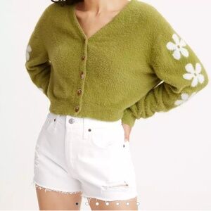 Levi's White Jean Shorts